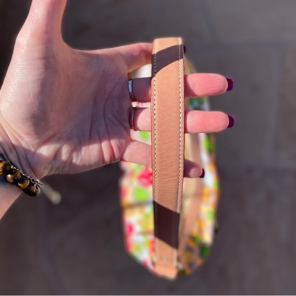 *VINTAGE* KATE SPADE Multicolor Abstract Polka Dot Hobo Purse Bag - Picture 7 of 15